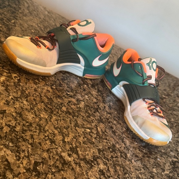 Nike air zoom KD 7 VII Easy Money White Green Size 9 Sneakers EUC - Picture 7 of 17